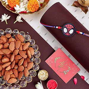 Spider Web Rakhi For Kids N Almond Crunch