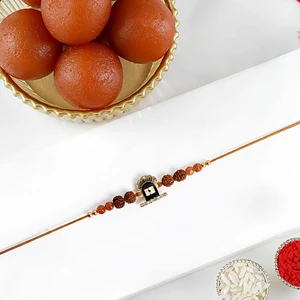 Divine Shiva Rudraksha Rakhi with Gulab Jamun