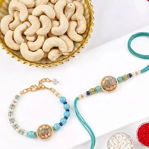 Couples Charm Duo Rakhi with Cachews