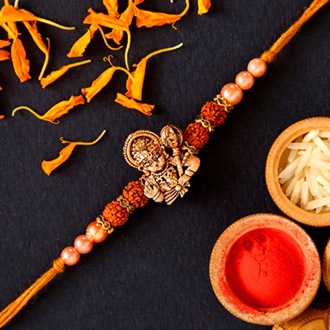 Hanuman Rudraksha Pearl Rakhi