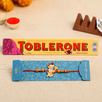 Bal Hanuman Kids Rakhi And Toblerone Chocolate