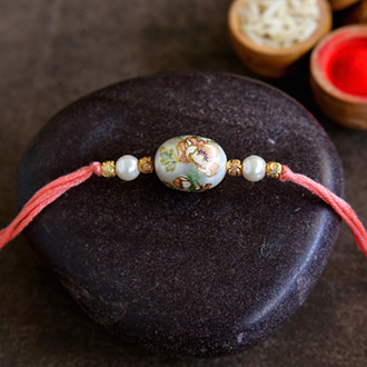 Japanese Stone Pearl Designer Rakhi