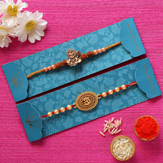 Rudraksha Hanuman & Om Rakhis