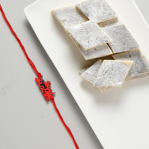 Best Brother Rakhi with Kaju Katli Sweet