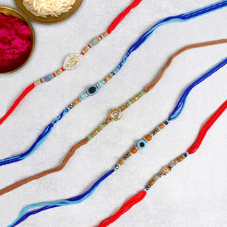 Fascinating Five Set of Rakhis For UK