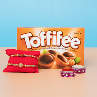 Sizzling Rakhi Set with Chocolate  For UK