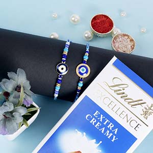 Designer Rakhis with Lindt Chocolate