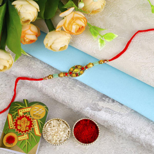 Stylist Designer Beads Rakhi For UK