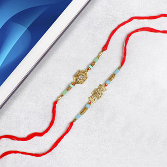 Majestic Royal Rakhi Set For UK