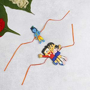 Nobita-Shizuka & Krishna Kids Rakhi