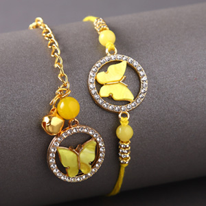 Sneh Butterfly Rakhi Set to Dubai - Send Rakhi to Dubai