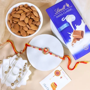 Ganesha Rakhi with Almond & Lindt