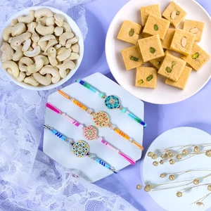 Sizzling Set of 4 Rakhi Sweet Combos