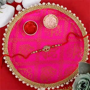 Tree Shape Rakhi with Puja Thali