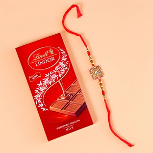 Trishul Rakhi with Milk Chocolate