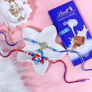 Brother Rakhi & Doraemon Kids Rakhi with Lindt