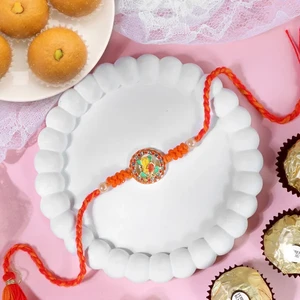 Ganesha Rakhi Beasn Ladoo Hamper