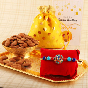 Spiritual Ganesha Rakhi and Almond
