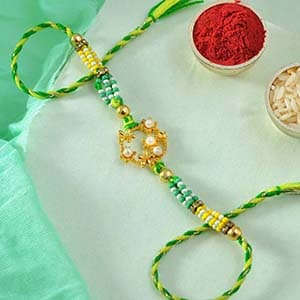 American Unique Rakhi - Rakhi with Greeting Card to USA