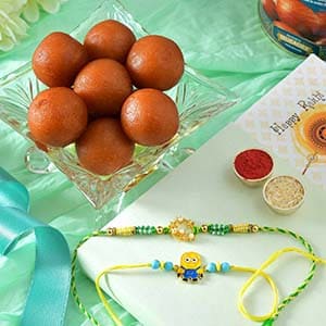 Gulabi Rakhi Combo