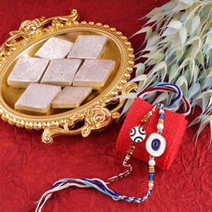 Brothers Like No Other Rakhi with Sweets to USA