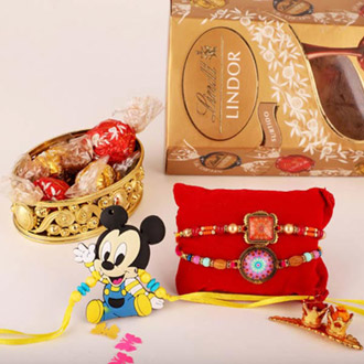 3 Different Rakhis & Lindor Truffles