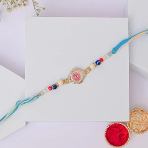 Sacred Hamsa Evil Eye Rakhi