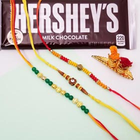 3 Rakhis & Hersheys
