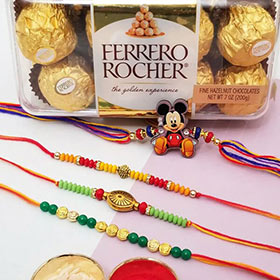 Mickey Rakhi Set with Ferrero