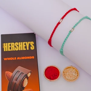 Minimal Crystal Rakhi with Hershey