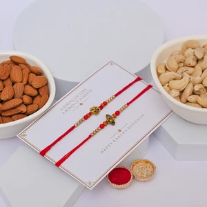 Premium Rakhi Duo with Dry Fruits-Send Rakhi to Boise
