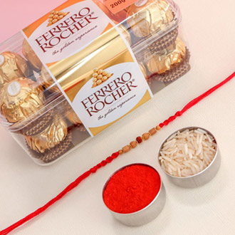 Rudraksh Rakhi With Ferrero Rocher to Australia