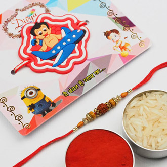 Rudraksha & Kids Set of 2 Rakhis
