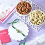 Emerald Radiance Rakhi With Dryfruits