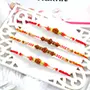 Set of 4 All Rudraksh Rakhi