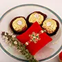 Floral Rakhi and Ferrero Rocher