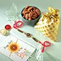 Stone Studded Rakhi and Almond