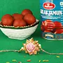 Blooming Rose Rakhi and Gulabjamun