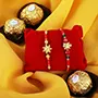 Twin Charm Rakhi and Ferrero Rocher