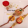 Peacock and Floral Rakhi Set