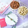 Premium Rakhi Gift Combo with Ferrero Rocher & Cashew Nut