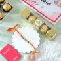 Hamsa Rakhi Gift Combo with Ferrero Rocher