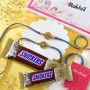 Pack of 2 Rakhi with Snickers Chocolates