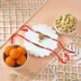 Bhaiya Bhabhi Rakhi Gift Combo with Laddoo & Cashew