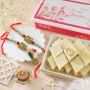 Exquisite Bhaiya Bhabhi Rakhi Gift Combo with Kaju Katli