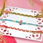 Premium Three Multi Color Fancy Rakhi Set