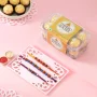 Rudraksha and Evil Eye Beads Rakhi Gift Combo with Ferrero Rocher