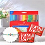 Ganesha Rakhi with Kitkat & Colors