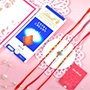 Set of Rakhi With Lindt Extra Creamy Milk 100gm