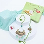 Graceful Green Bhaiya Bhabhi Rakhi Set